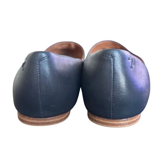 NEW Zodiac Hill Black Leather Flats Size 7 1/2 - Picture 2 of 9